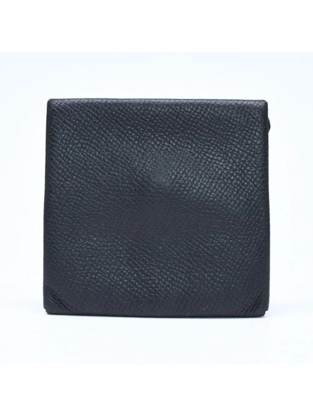Hermes Wallet Coin Purse Bastia Veau Epsom Silver Black